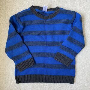 Gymboree dark royal blue and dark gray stripe knit sweater